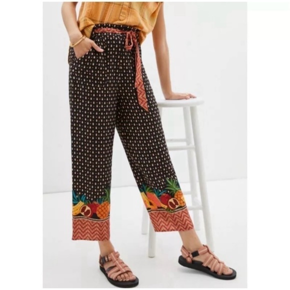 Anthropologie Pants - NEW ANTHROPOLOGIE FARM RIO Tucker Paperbag Pants